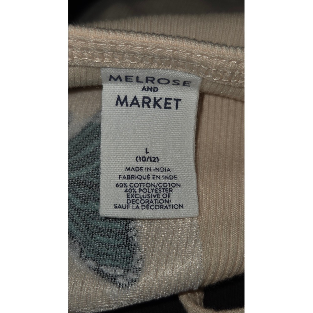 Melrose and Market Girls Ribbed Butterfly Patch Tank Top Size L 10/12 NWT - Picture 5 of 5